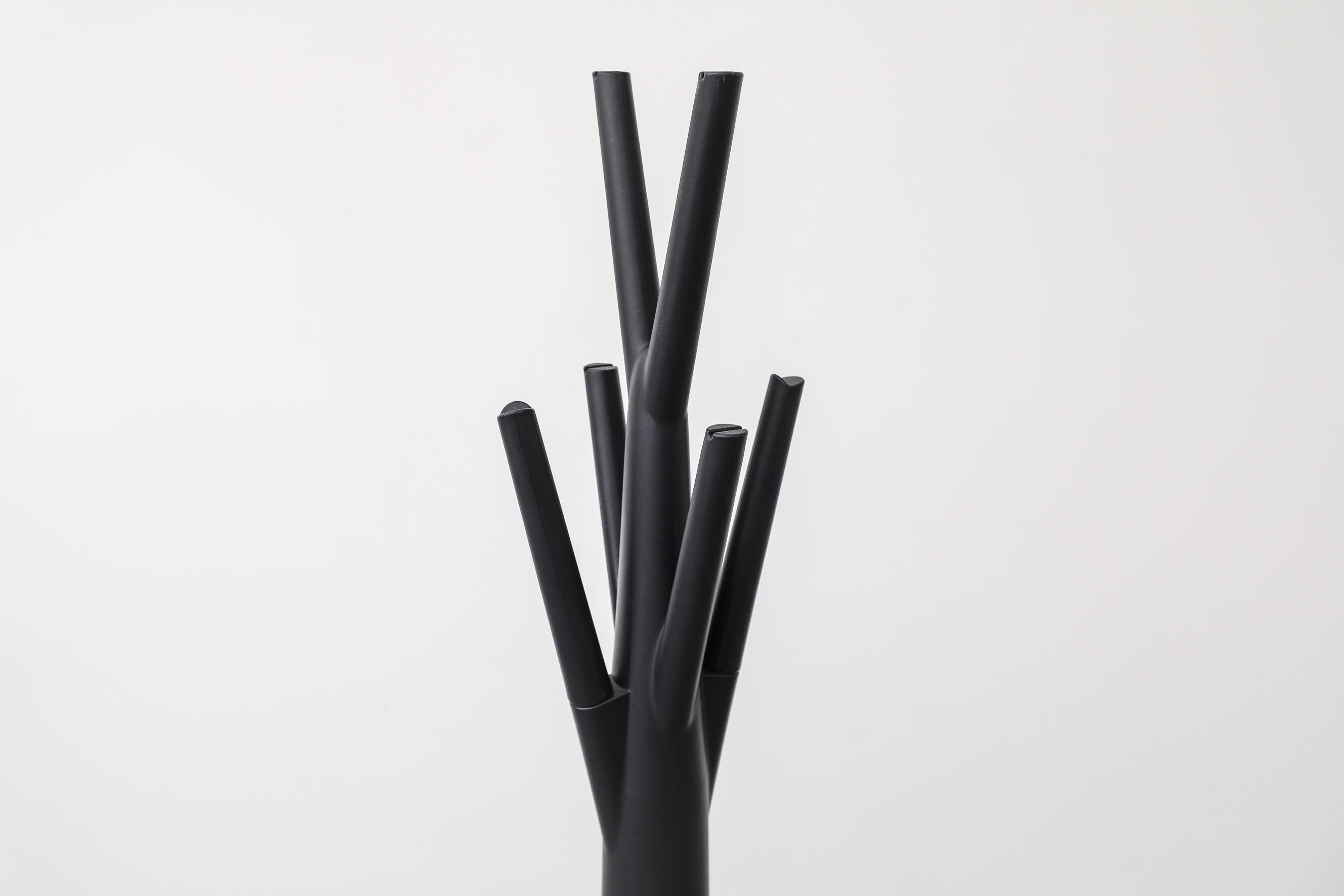 Acrylic Memphis Style Dark Gray Heavy Plastic Tree Coat Stand, Bonaldo, Italy