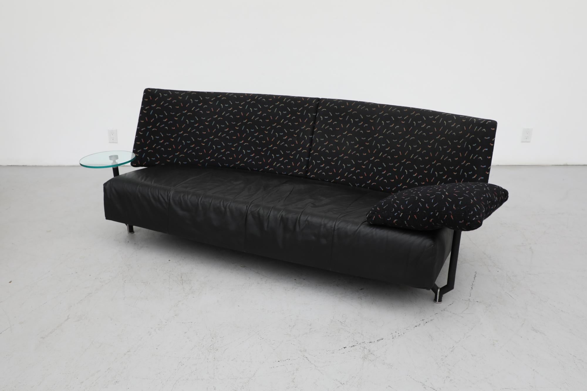 Memphis Style Upholstered Montis 'Baku' Sofa by Niels Bendtsen w/ Side Table For Sale 1