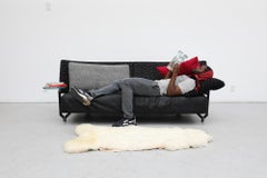 Gepolstertes Montis-Sofa „Baku“ im Memphis-Stil von Niels Bendtsen mit Beistelltisch