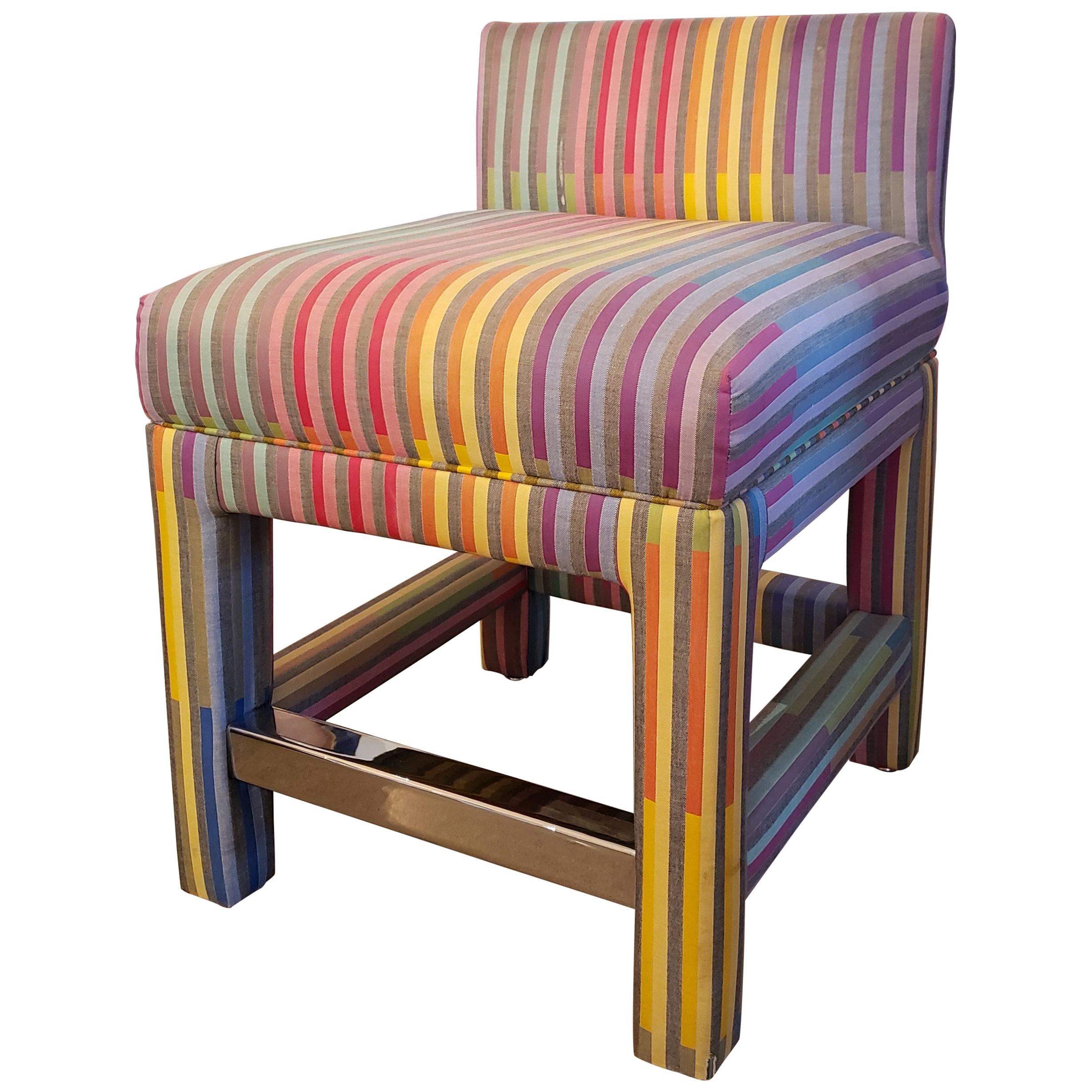 Memphis Style Vanity Stool, One of Two