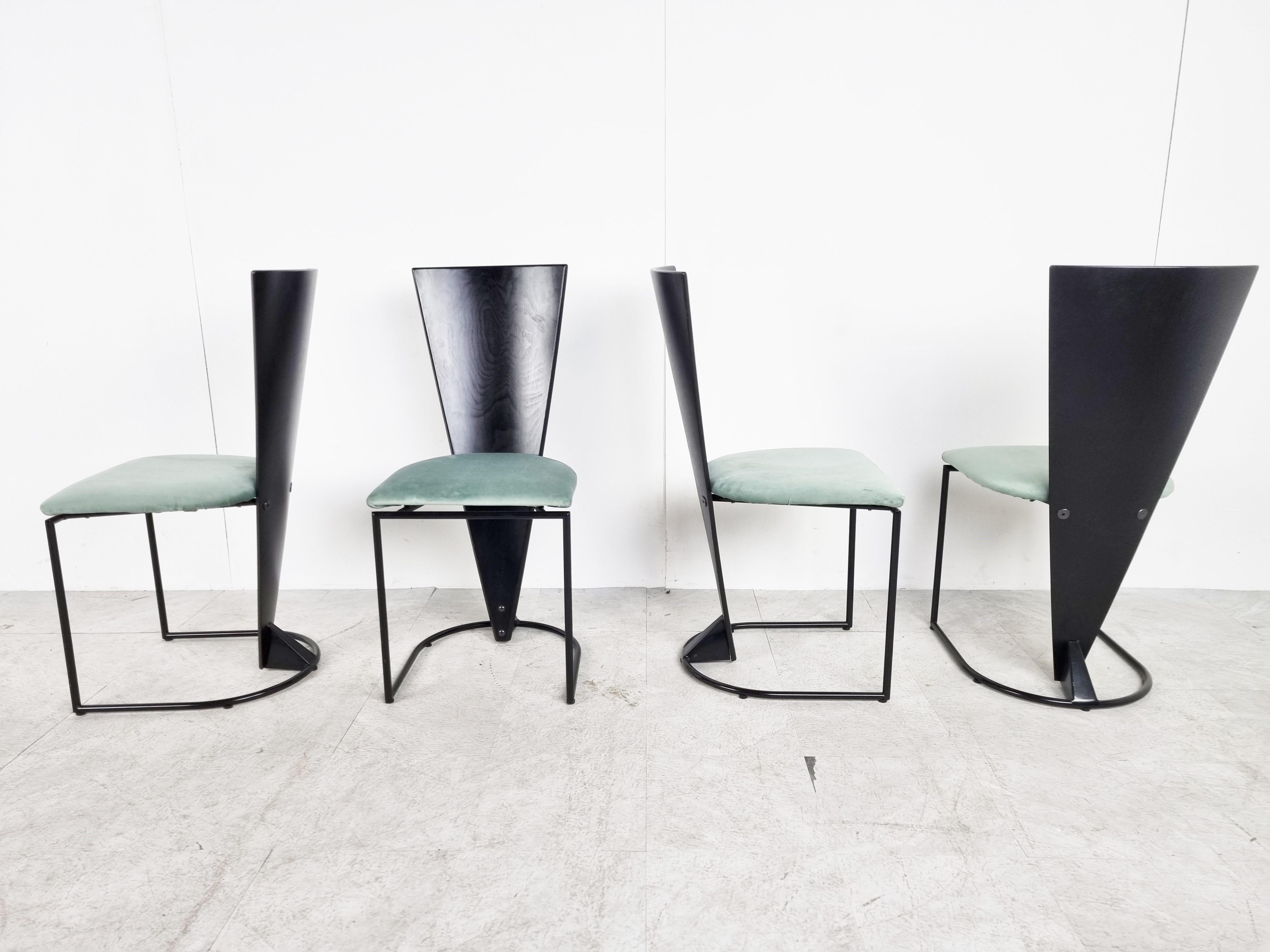 Memphis Style Zino Chairs by Harvink, 1980s 1