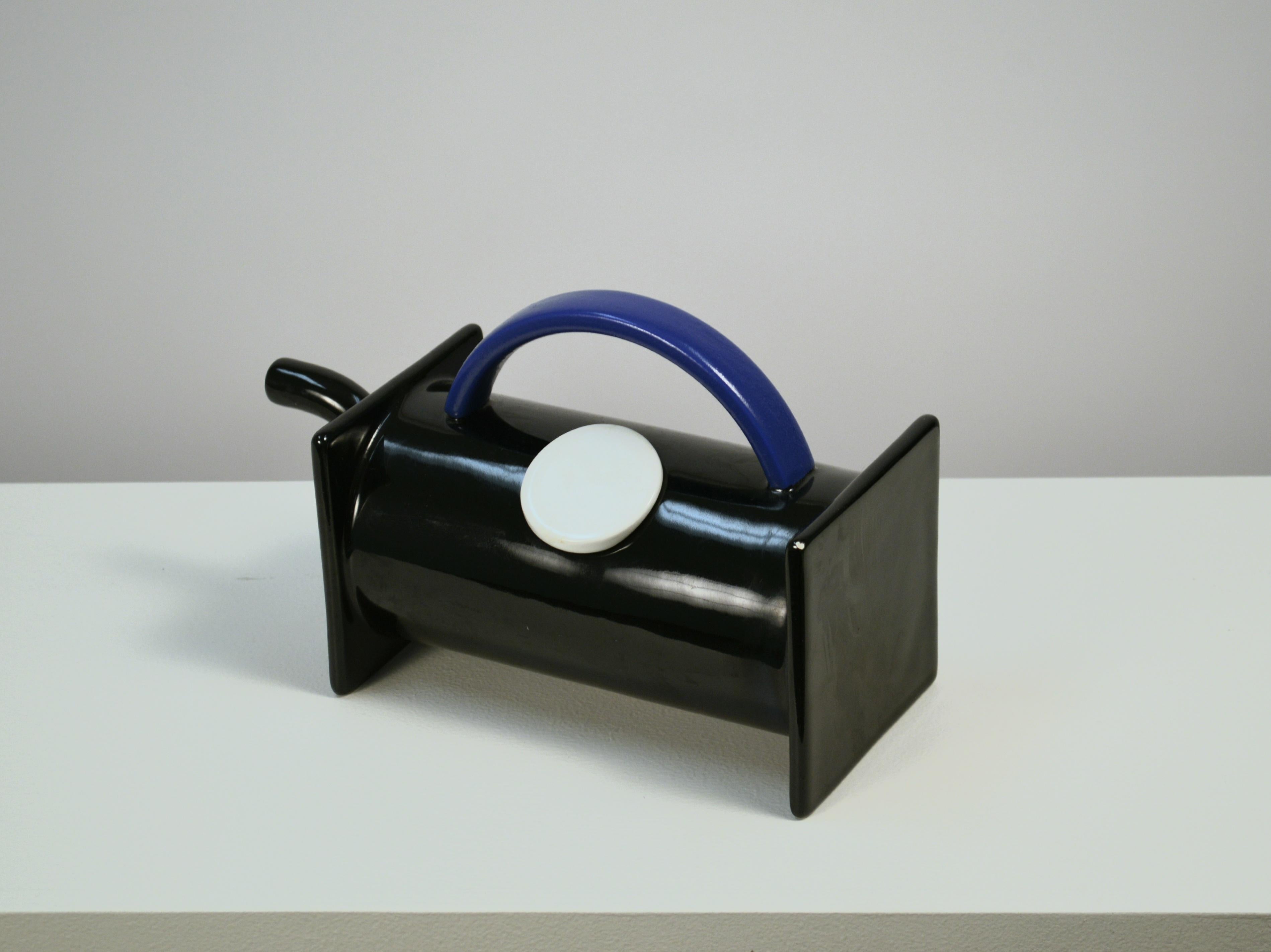 Late 20th Century Memphis Teapot by Marco Zanini for Bitossi, Italy  For Sale