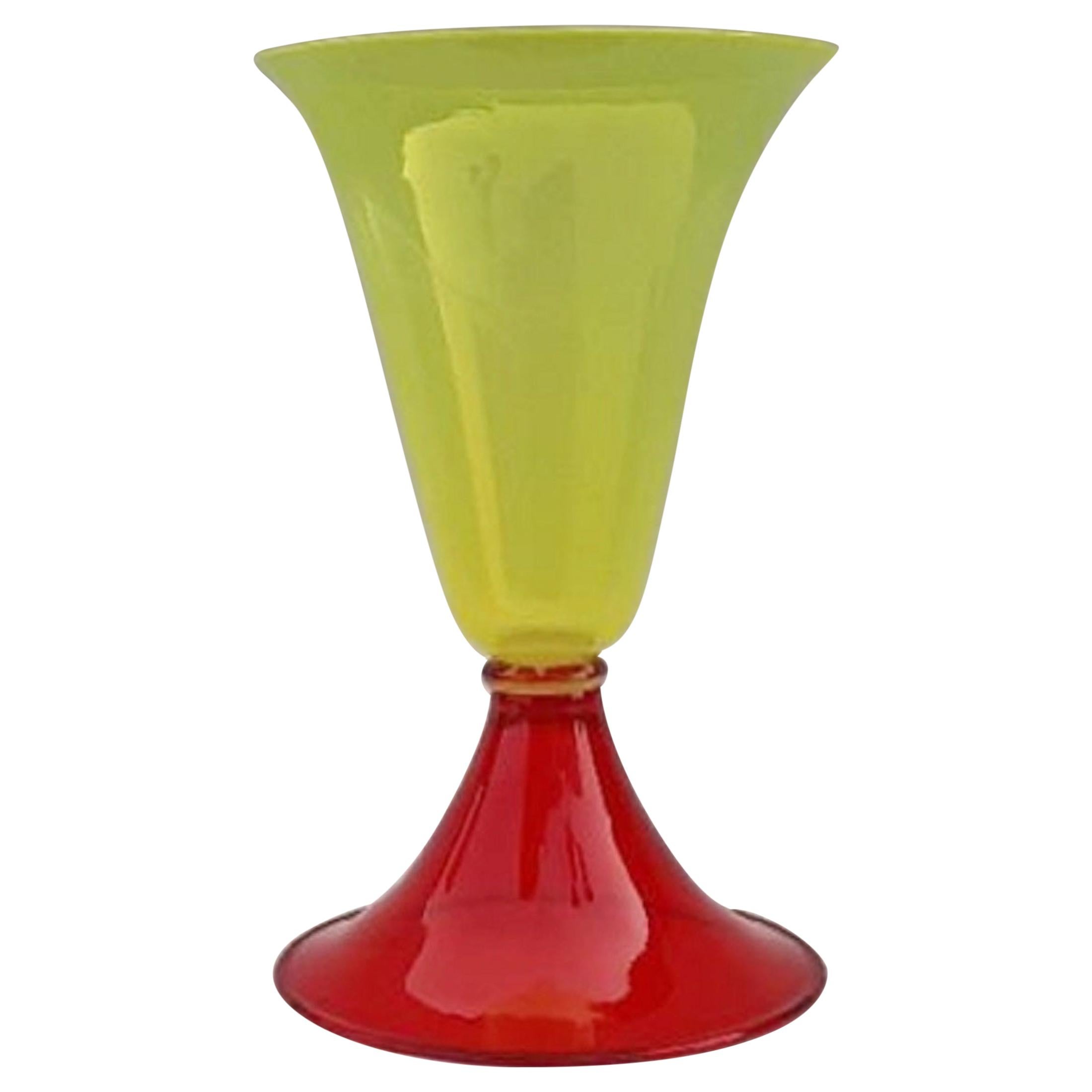 Postmodern " Memphis"  vase produced by Formia, 1985
