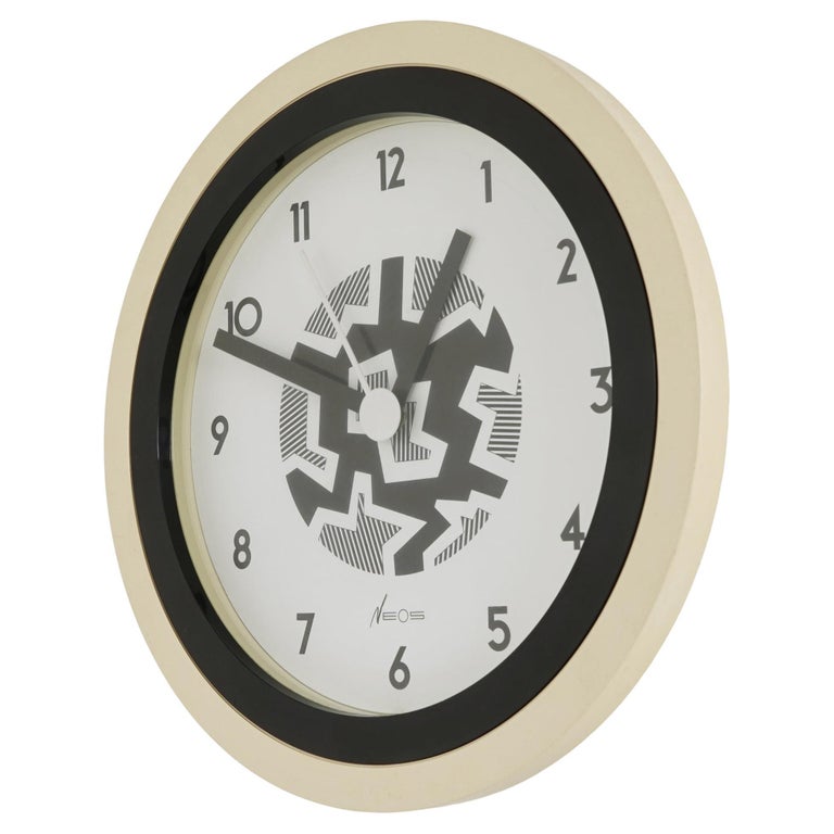 Grande Horloge Murale Miroir Style Memphis - Pop Art Signée