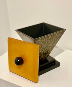 Memphis Wood Triangular Decorative Box