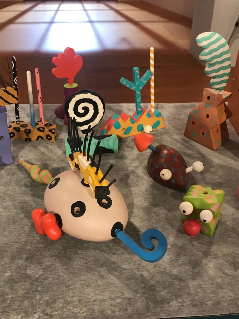 Memphis ZoLO Wooden Toys designed by Byron Glaser and Sandra Higashi