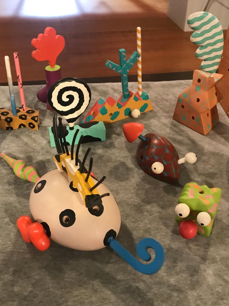 Memphis ZoLO Wooden Toys designed by Byron Glaser and 