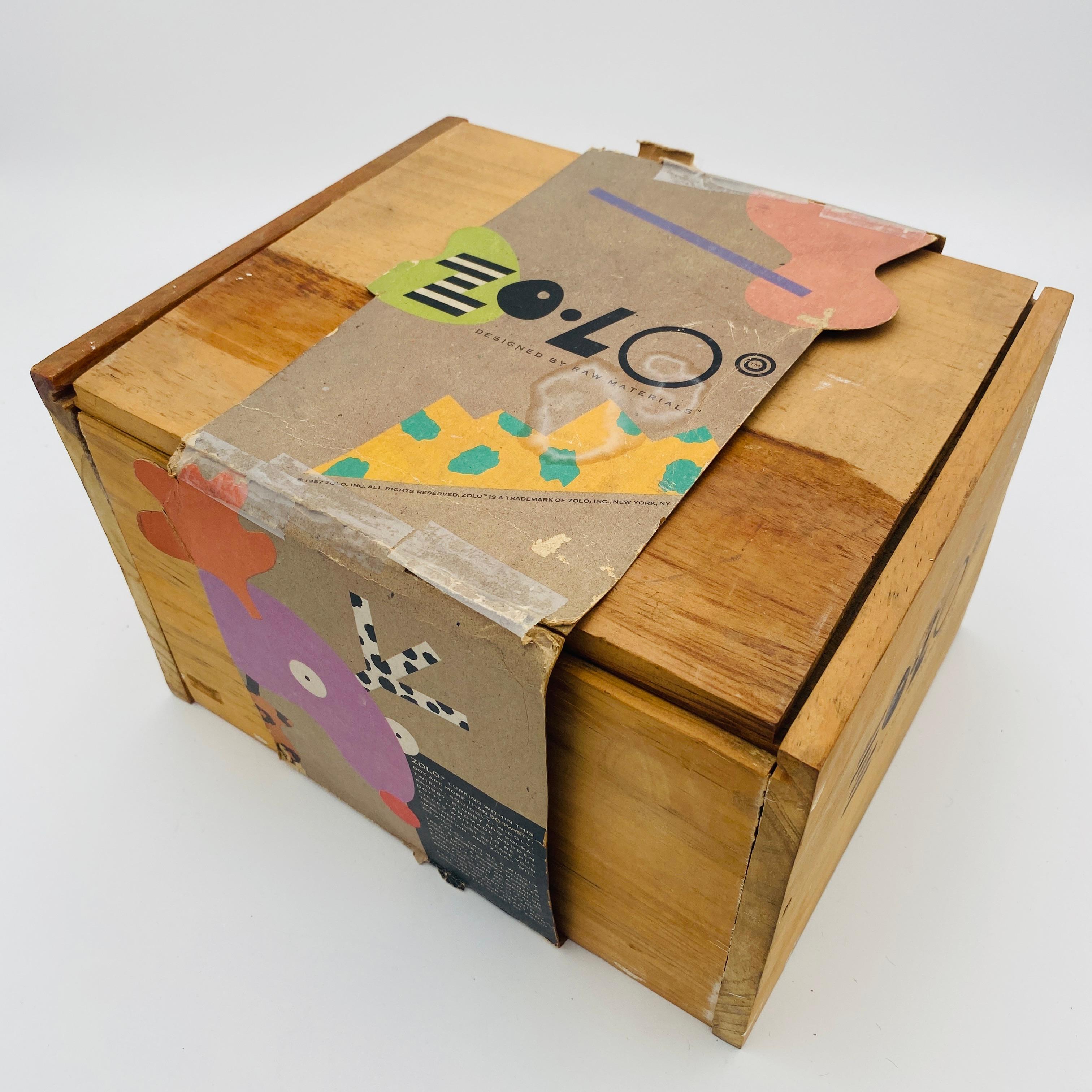 MEMPHIS ZOLO Holzspielzeug entworfen von Byron Glaser und Sandra Higashi MOMA 1980er Jahre im Angebot 13