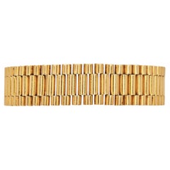 Uomo fantasia 14K  Bracciale a maglie larghe in oro giallo