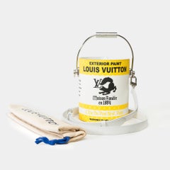 Men FW 2022/ Virgil Abloh/ Louis Vuitton Paint can shoulder bag in Yellow