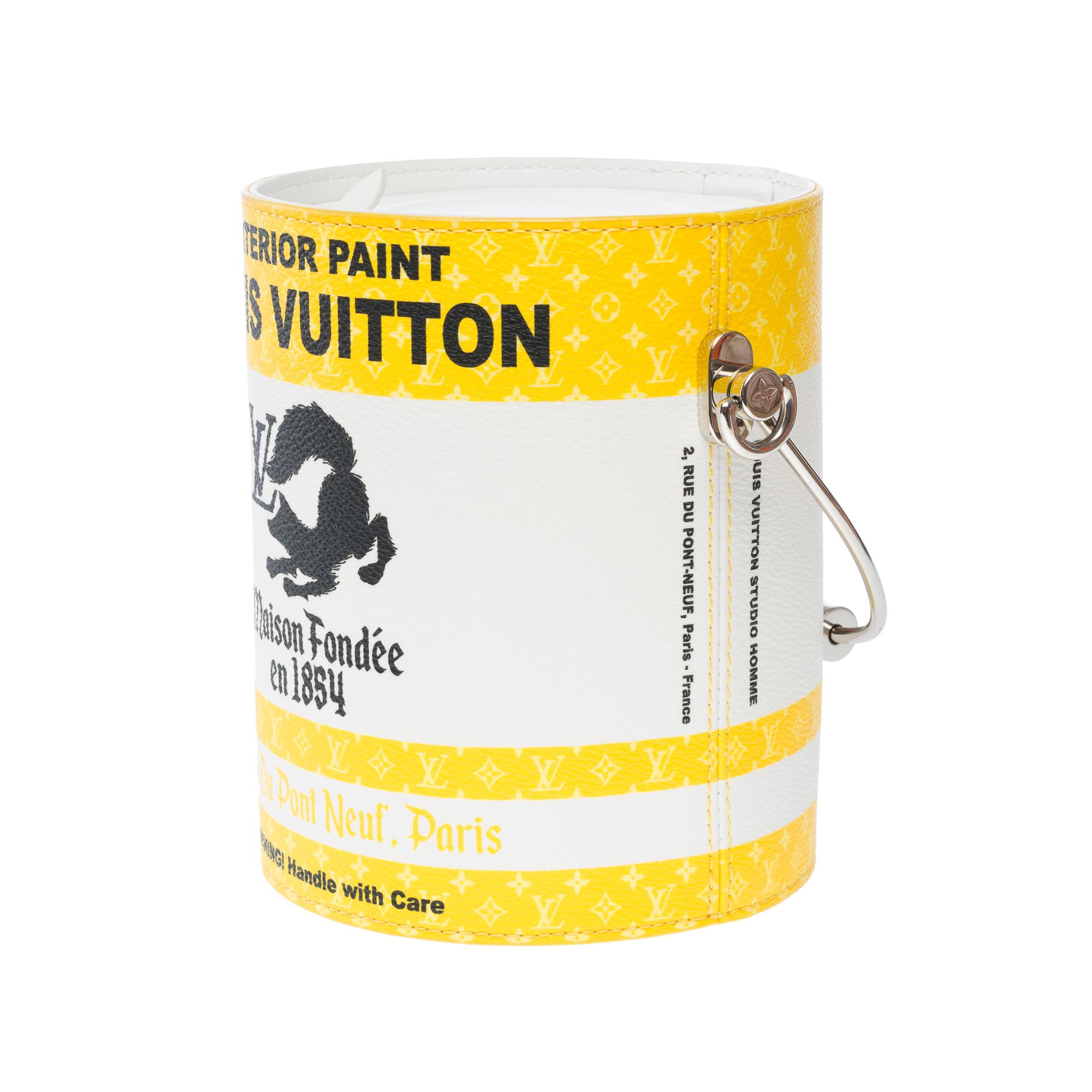 Women's or Men's Men FW 2022/ Virgil Abloh/ Louis Vuitton Paint can shoulder bag in Yellow For Sale