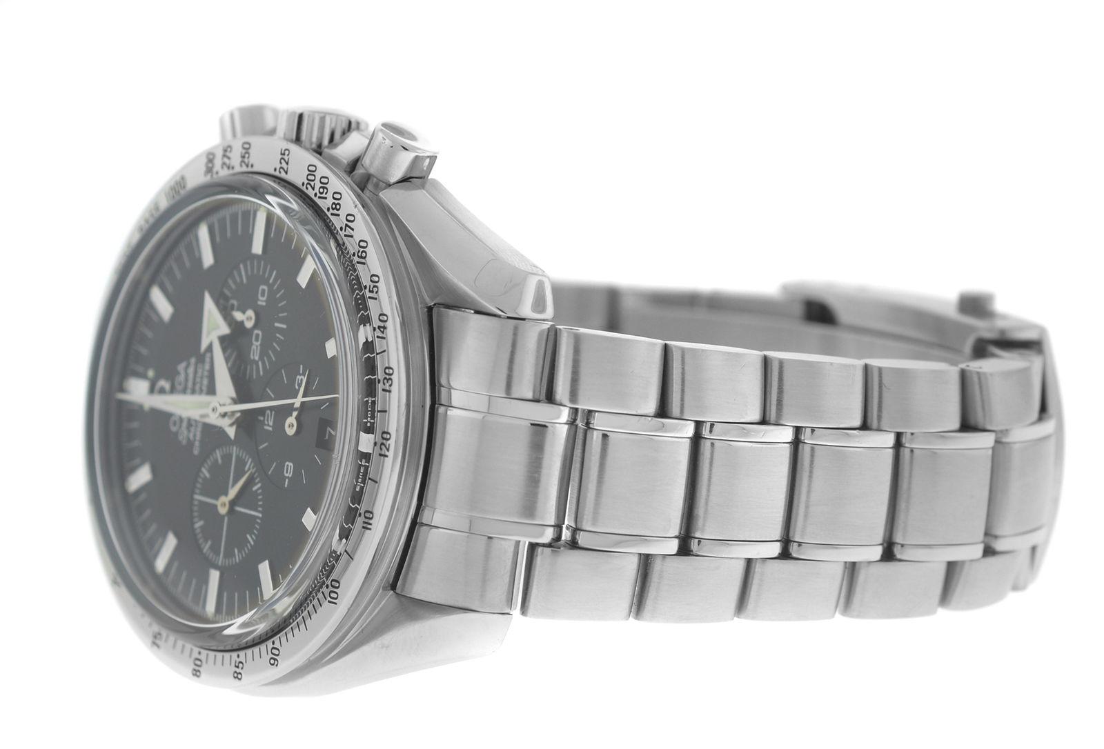 Men's Men Omega Speedmaster Broad Arrow Steel Co-Axial Chronometer Watch For Sale