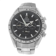 Men Omega Speedmaster Broad Arrow Steel Co-Axial Chronometer Watch