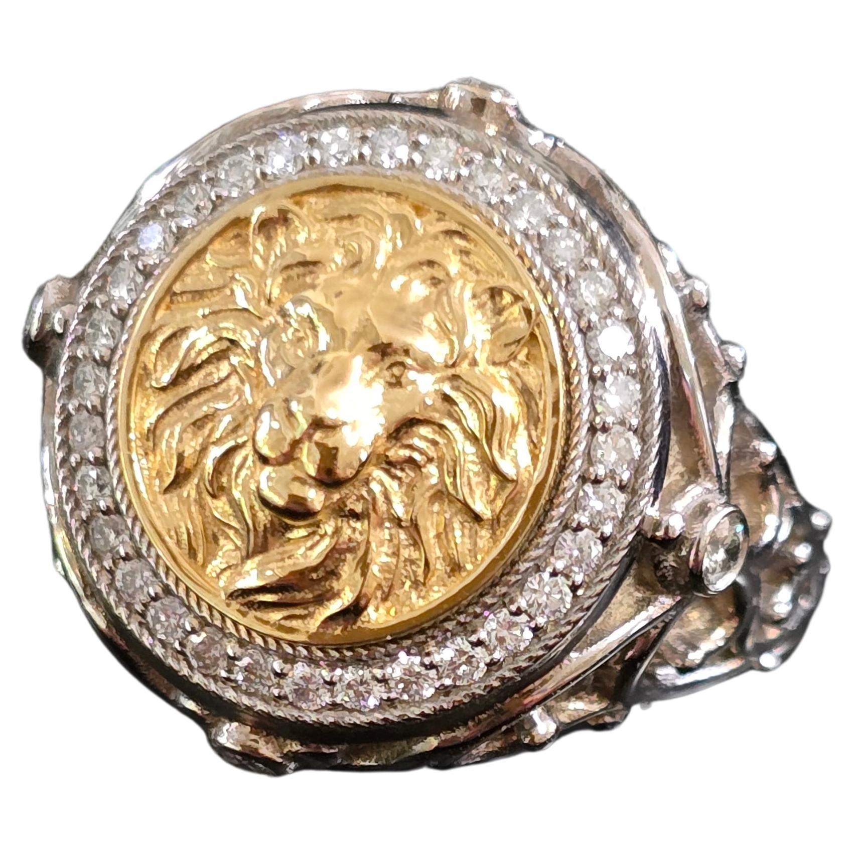 Men ring, Lion ring for men, Lion Men's Ring, Luxury Men's Ring, Men signet ring