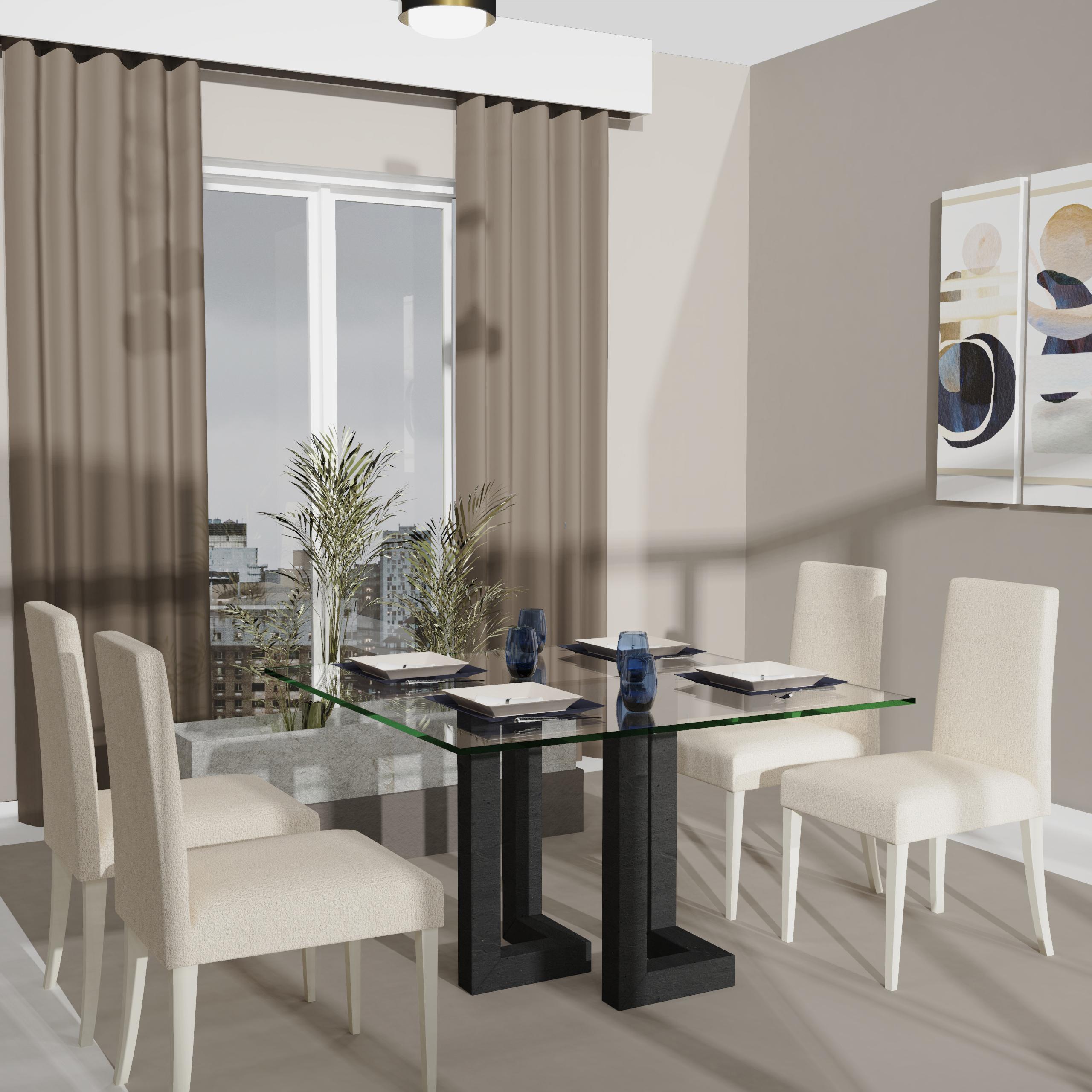 Fait main Mena Natural Stone Dining Table Luxury Furniture Made To Measure in Marble Spain (Table de salle à manger en pierre naturelle Mena) en vente