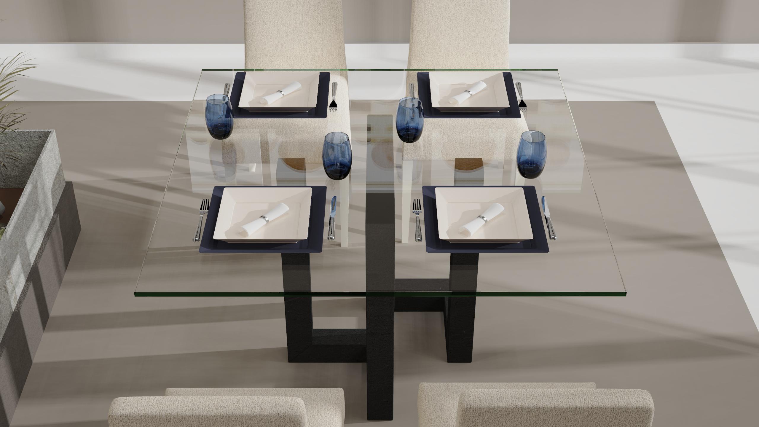 Mena Natural Stone Dining Table Luxury Furniture Made To Measure in Marble Spain (Table de salle à manger en pierre naturelle Mena) en vente 1