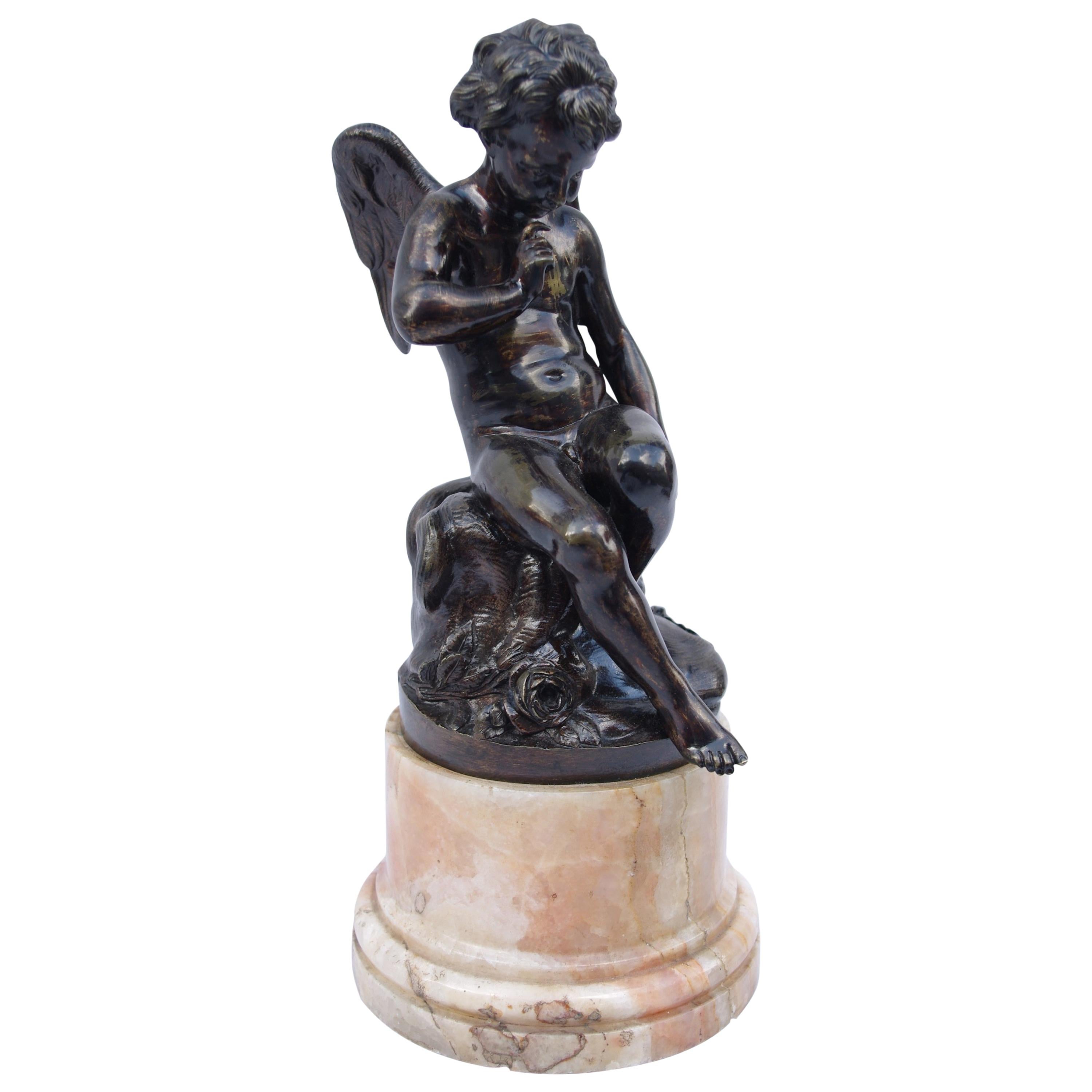 Menacing Love, after E. M. Falconet, Bronze, Late 19th Century