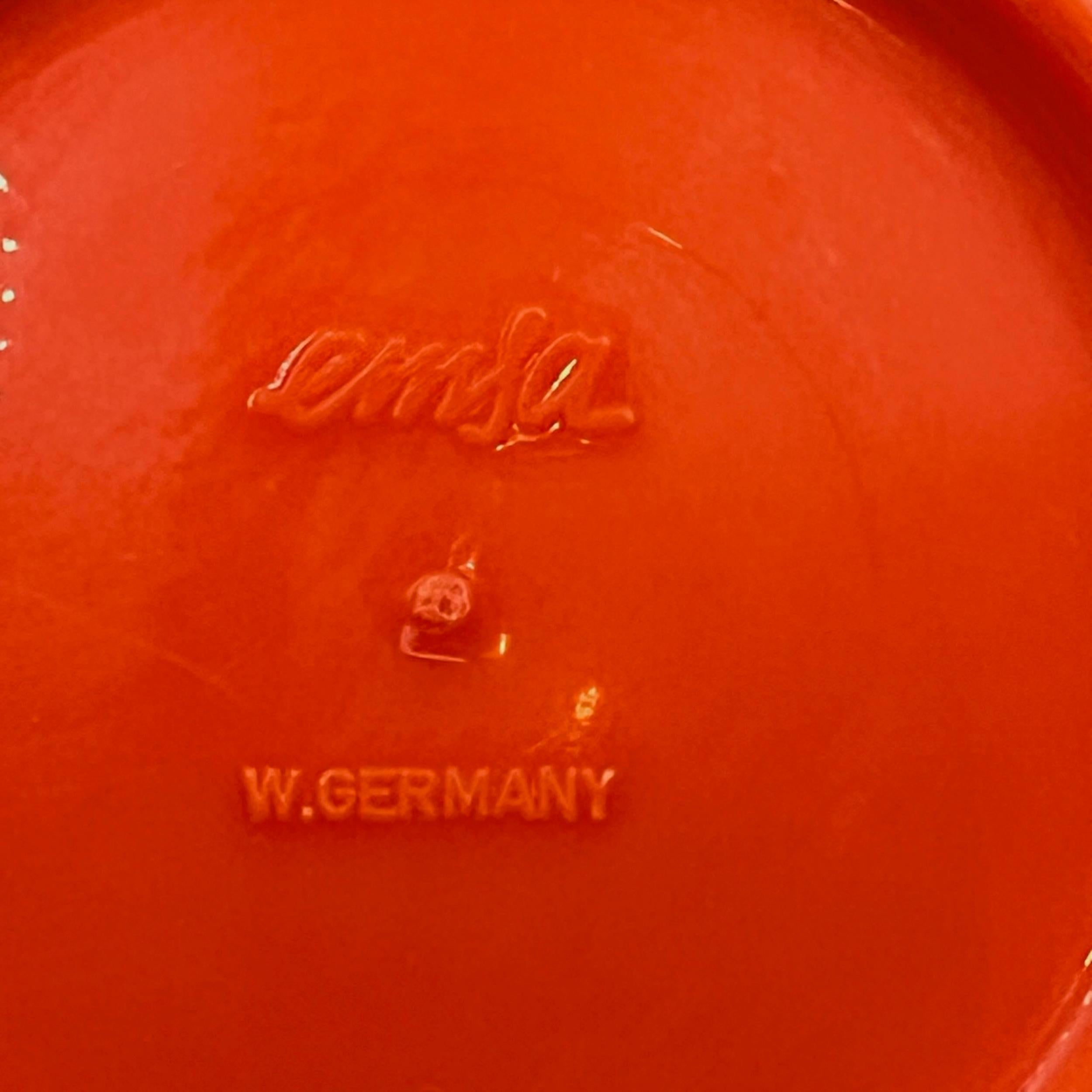 Menage Aperitivo Set EMSA Plastic Brown and Orange Hues, West Germany 1970s 3