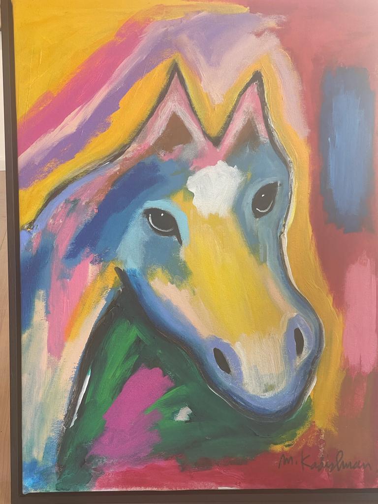 easy horse head painting