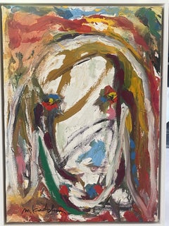 Menashe Kadishman, Testa di pecora , Acrilico su tela