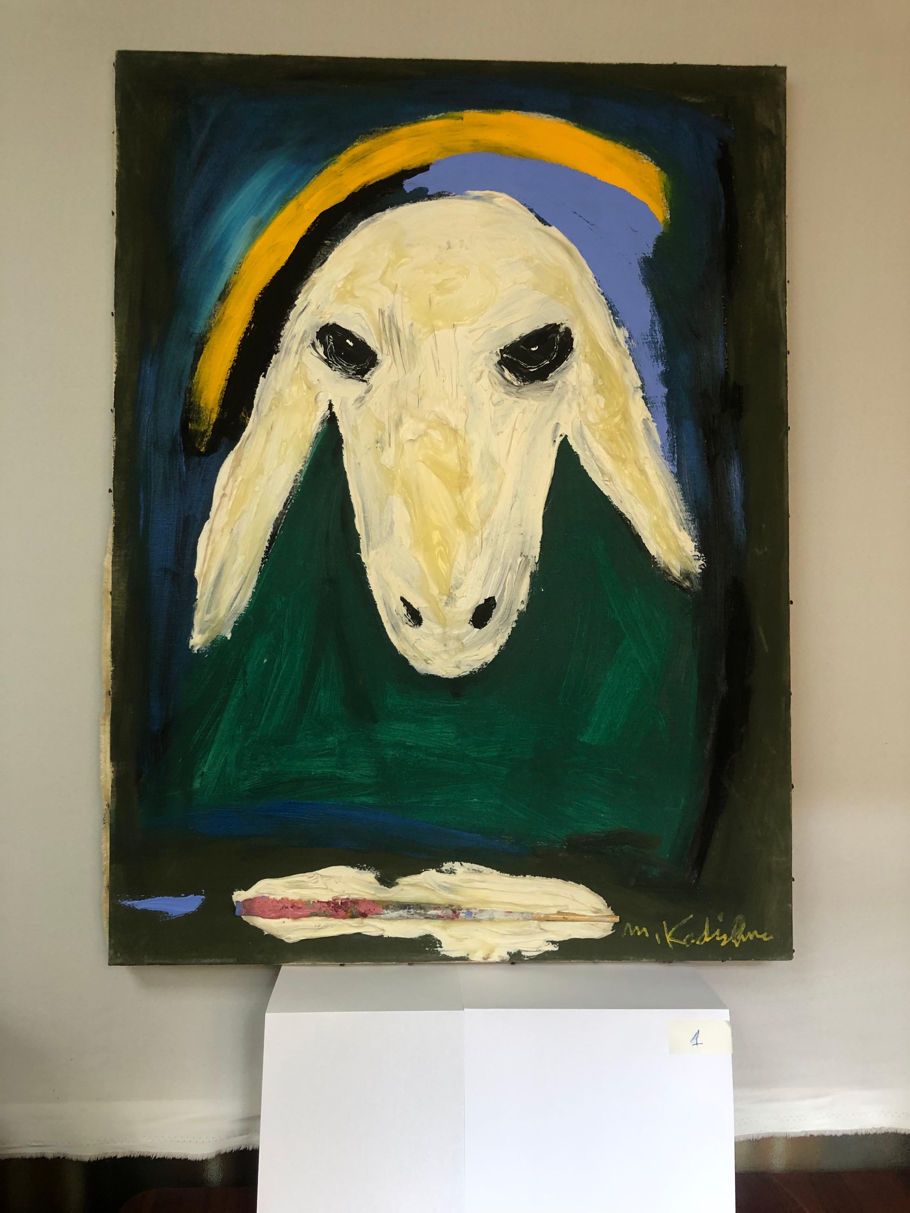 Sheep's Head by Menashe Kadishman 2