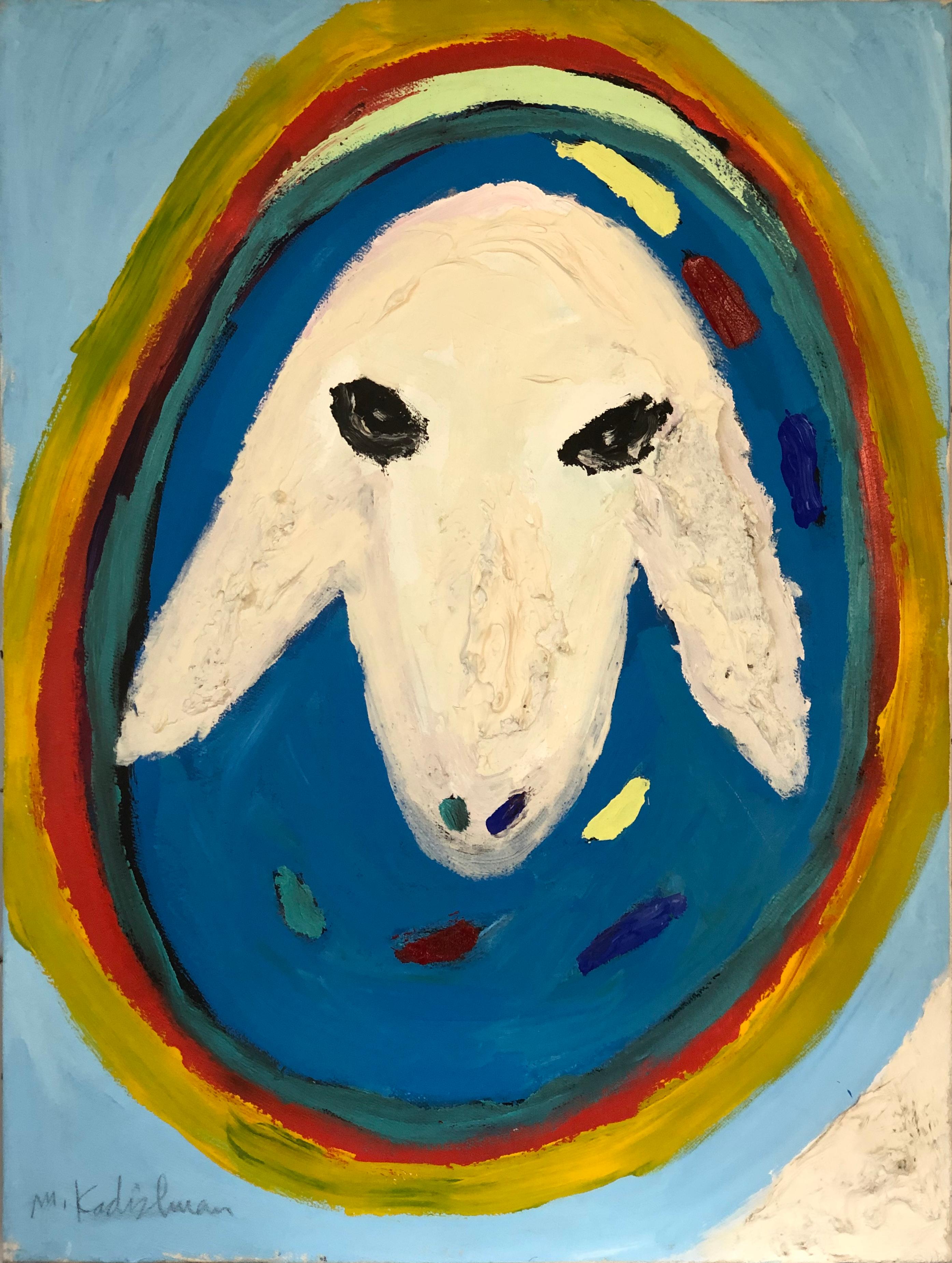 Sheep's Head by Menashe Kadishman 1