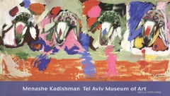 2005 After Menashe Kadishman 'Four Sheep' Contemporary Multicolor Israel 