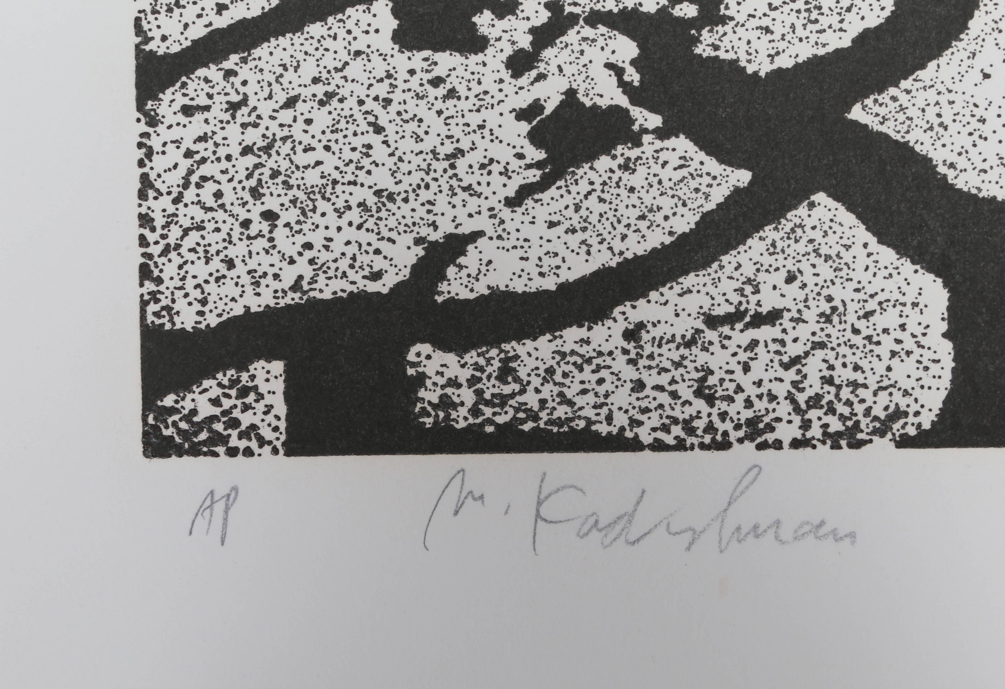 Black Earth, Conceptual Etching with Aquatint by Menashe Kadishman For Sale 1