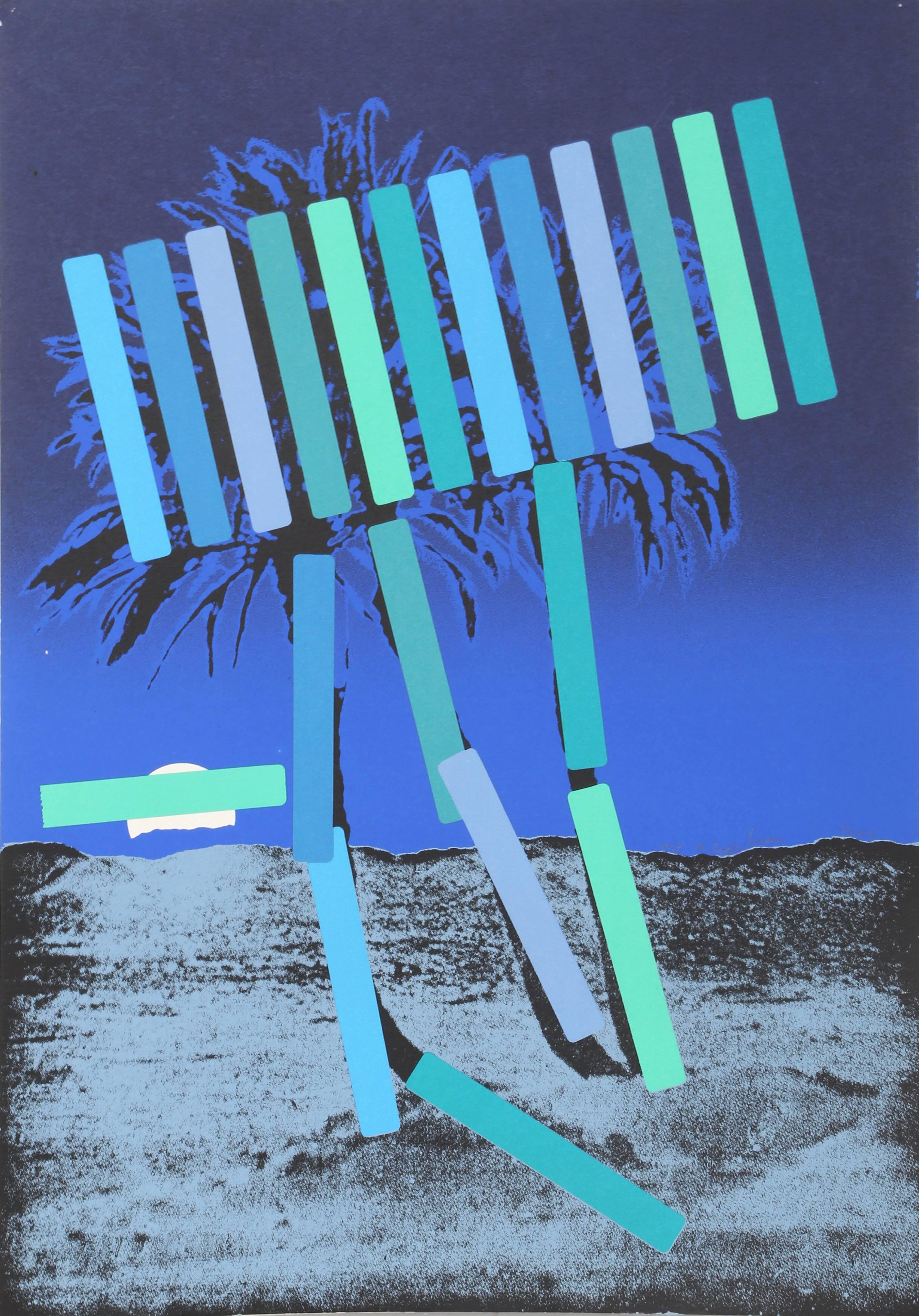 Artist: Menashe Kadishman, Israeli (1932 – 2015)
Title: Blue Palm
Year: 1979
Medium: Serigraph, signed in pencil
Edition: WP (Working Proof)
Size: 30.5 x 21.5 inches

