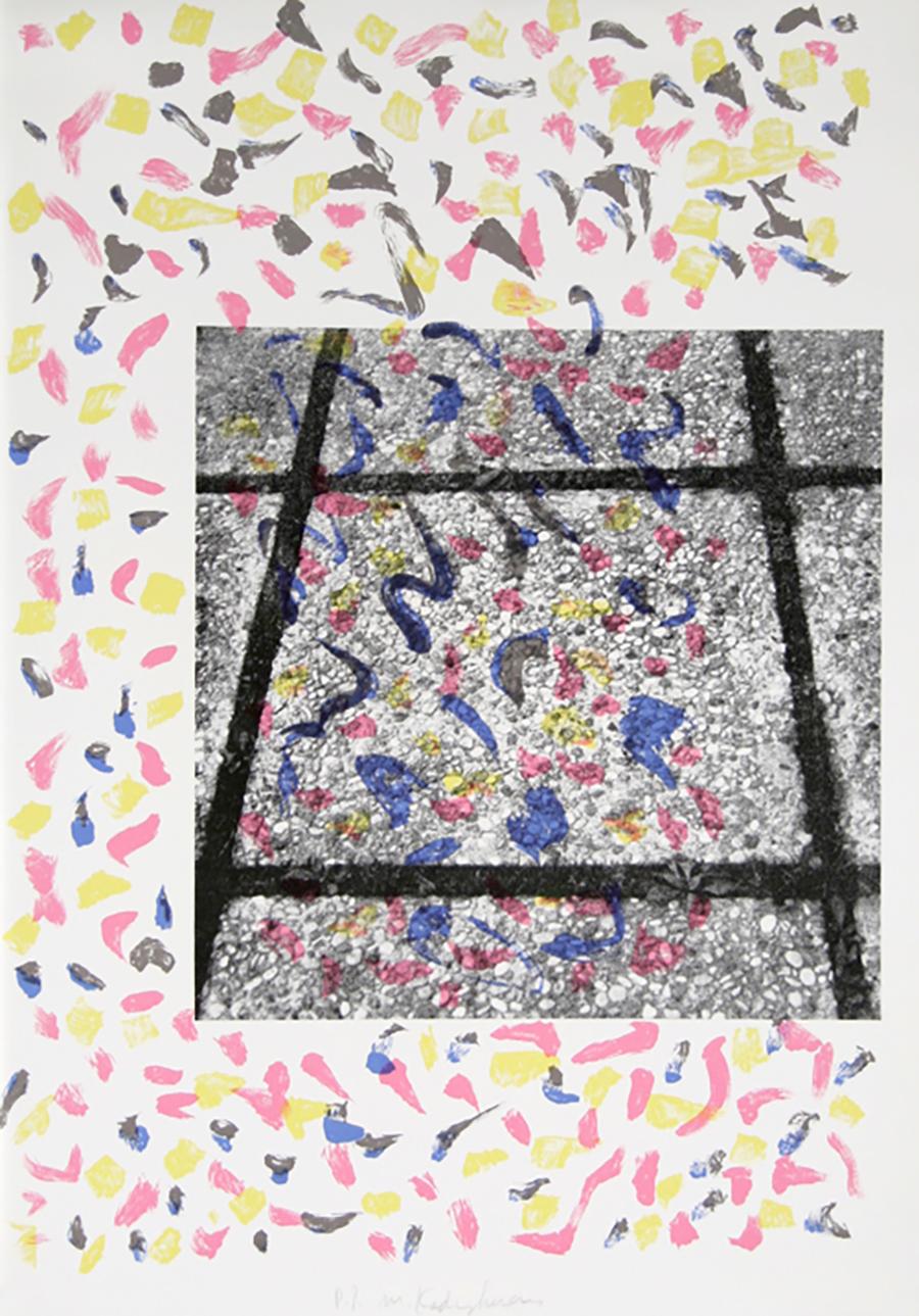 Confetti Tiles, Pop Art Serigraph by Menashe Kadishman