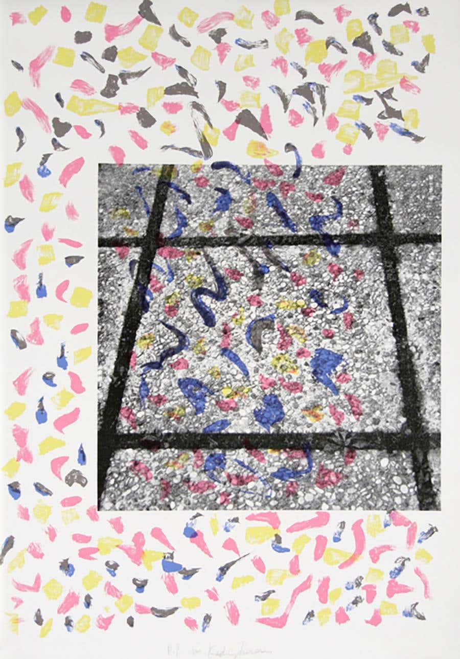 Confetti Tiles, Pop Art Screenprint by Menashe Kadishman