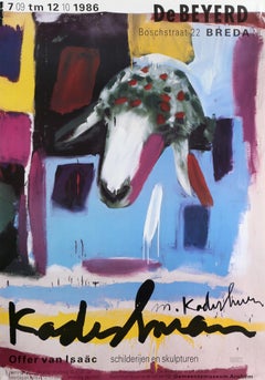 De Beyerd Breda, 1986 Modern Poster by Menashe Kadishman