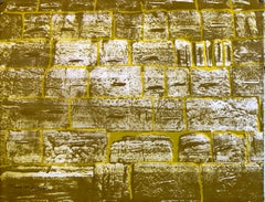 Israeli Modernist Silkscreen Print Kotel Wall Jerusalem Kadishman Lithograph
