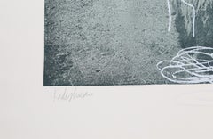Sheep 6, gravure conceptuelle avec sérigraphie de Menashe Kadishman