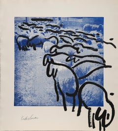 Sheep 7, by Menashe Kadishman