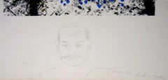Tiles (with Remarque), Signed and Dedicated with a Sketch by Menashe Kadishman