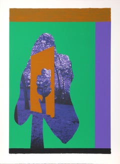 Tree Abstract, Serigraph by Menashe Kadishman