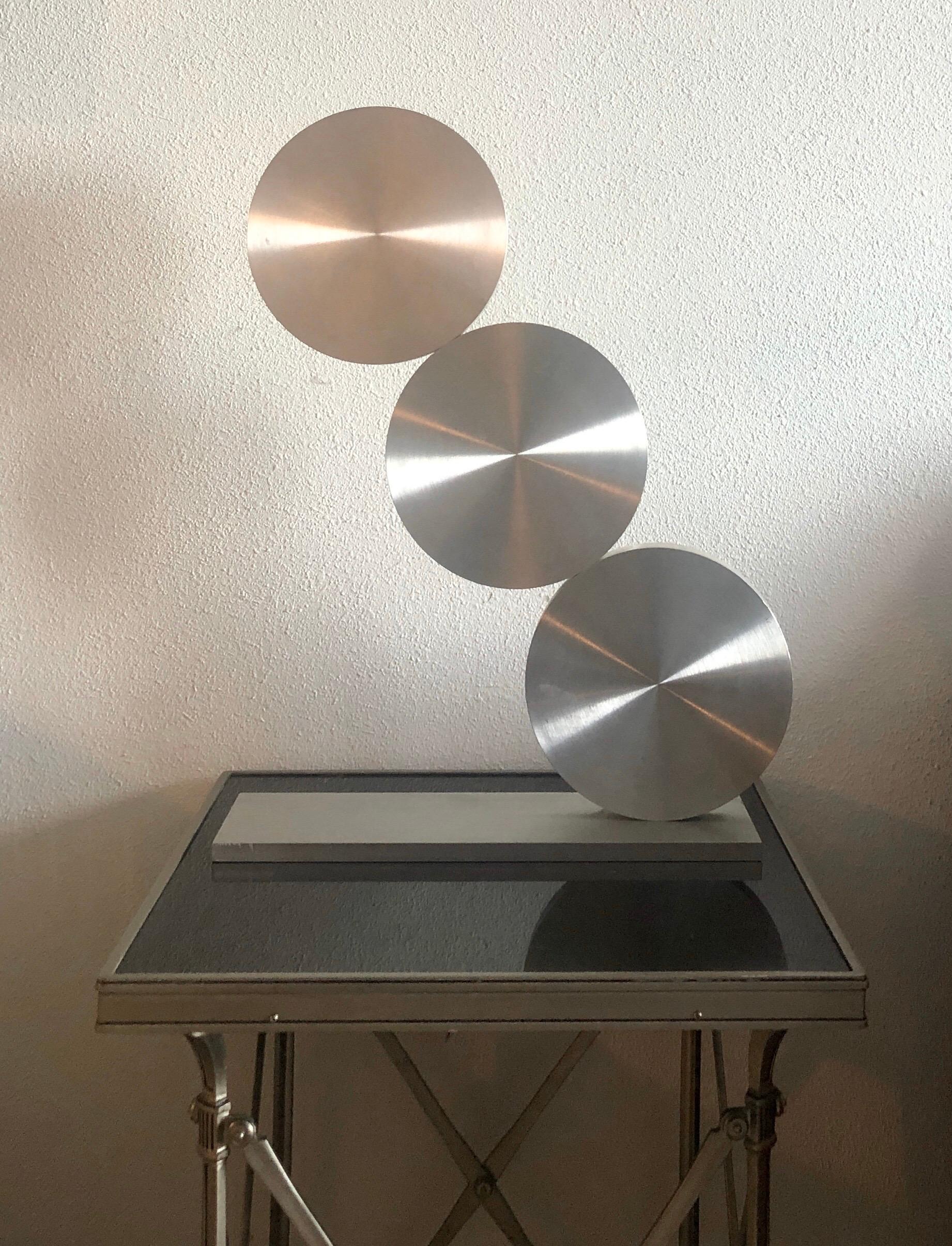 Gran escultura abstracta israelí de acero de los años 70 Menashe Kadishman Tel Aviv Uprise en venta 9
