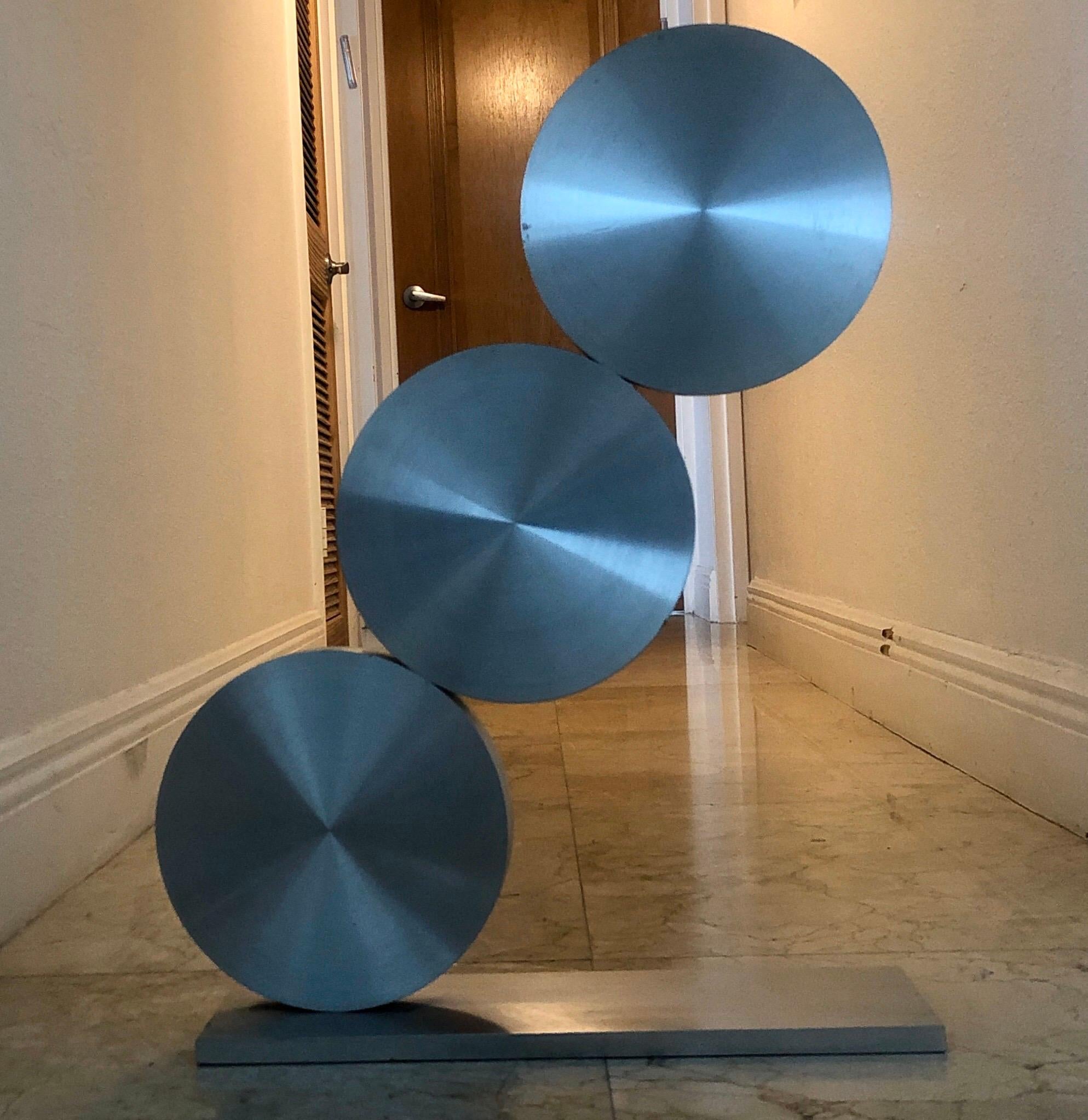 Gran escultura abstracta israelí de acero de los años 70 Menashe Kadishman Tel Aviv Uprise en venta 2
