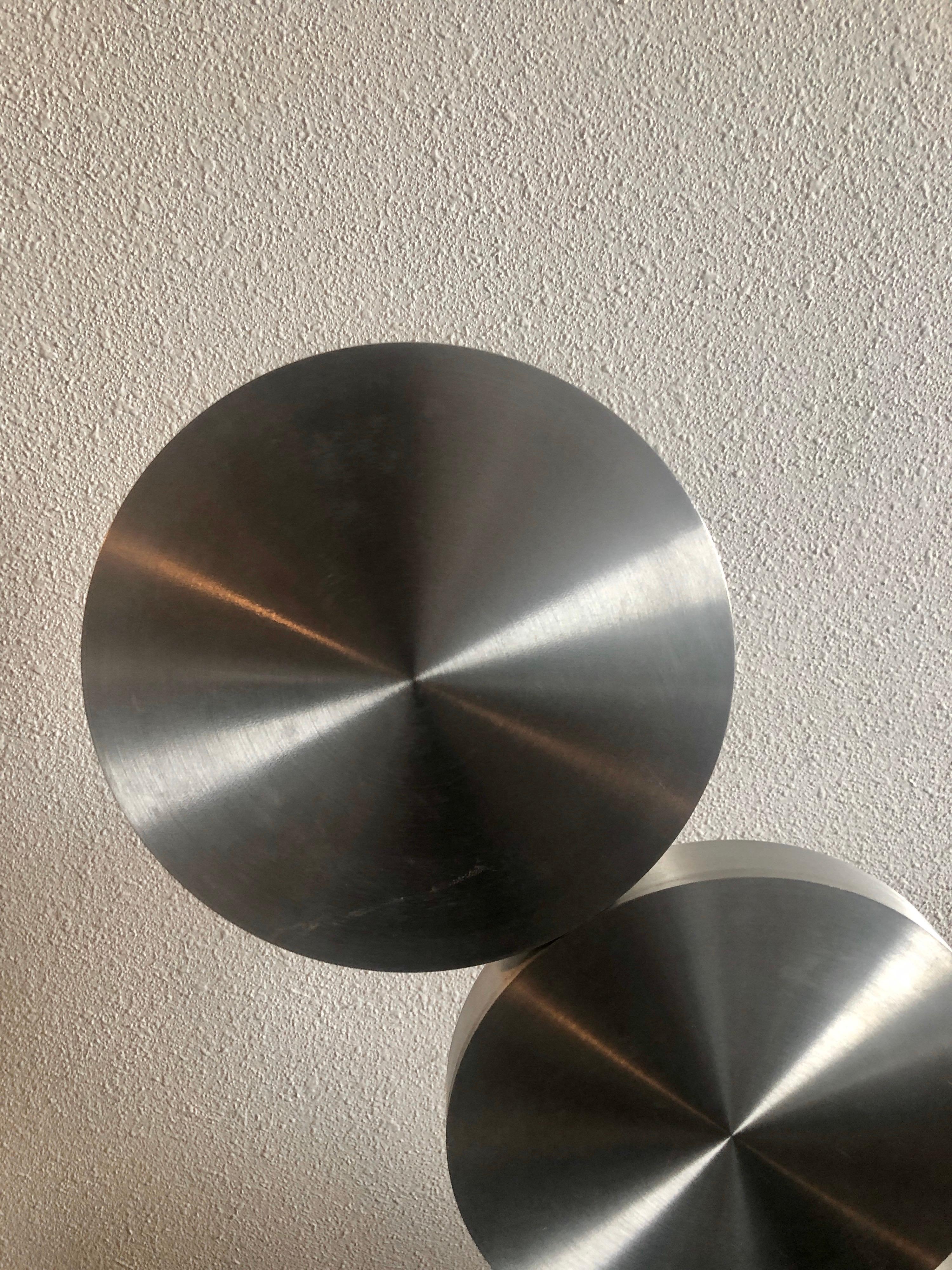 Gran escultura abstracta israelí de acero de los años 70 Menashe Kadishman Tel Aviv Uprise en venta 5