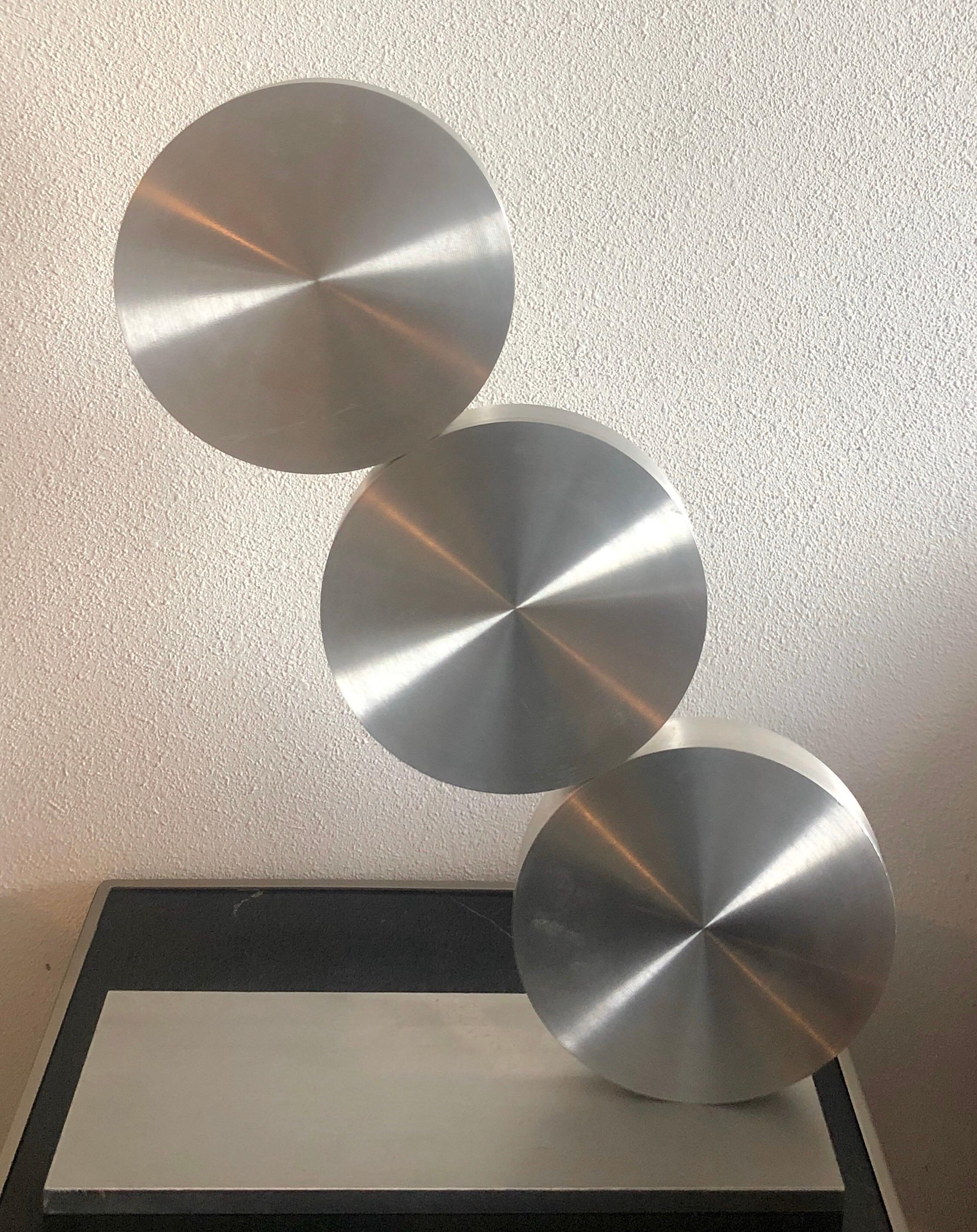 Gran escultura abstracta israelí de acero de los años 70 Menashe Kadishman Tel Aviv Uprise en venta 6