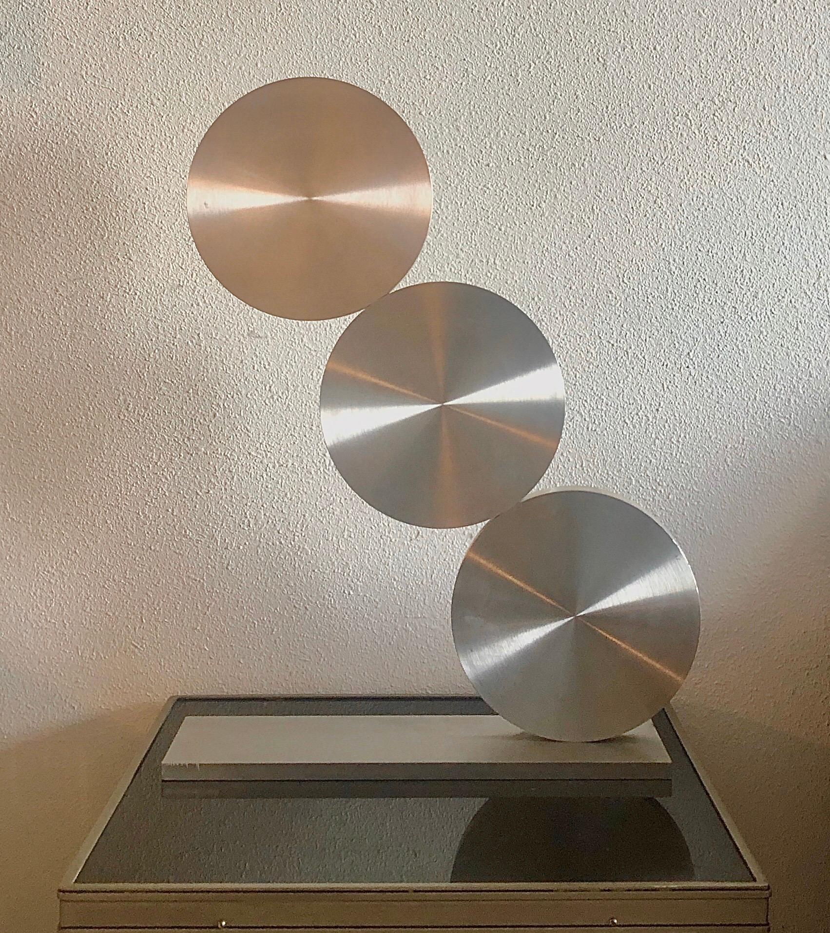 Gran escultura abstracta israelí de acero de los años 70 Menashe Kadishman Tel Aviv Uprise en venta 8