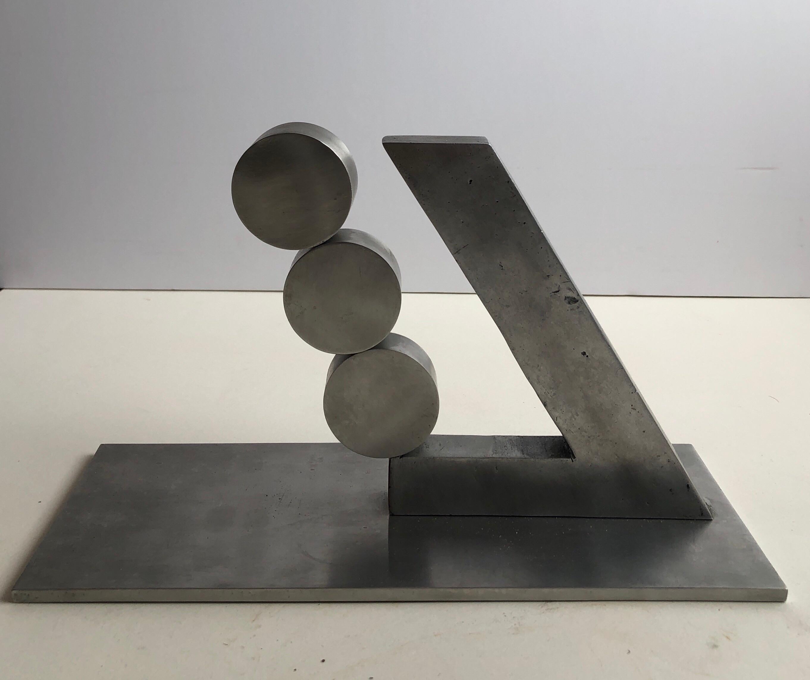 Rare 1970 Israeli Abstract Sculpture Steel Menashe Kadishman Suspension 10