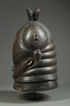 Herren Mende Bundu Sande Society Frauenhelm Maske Sierra Leone, Afrika