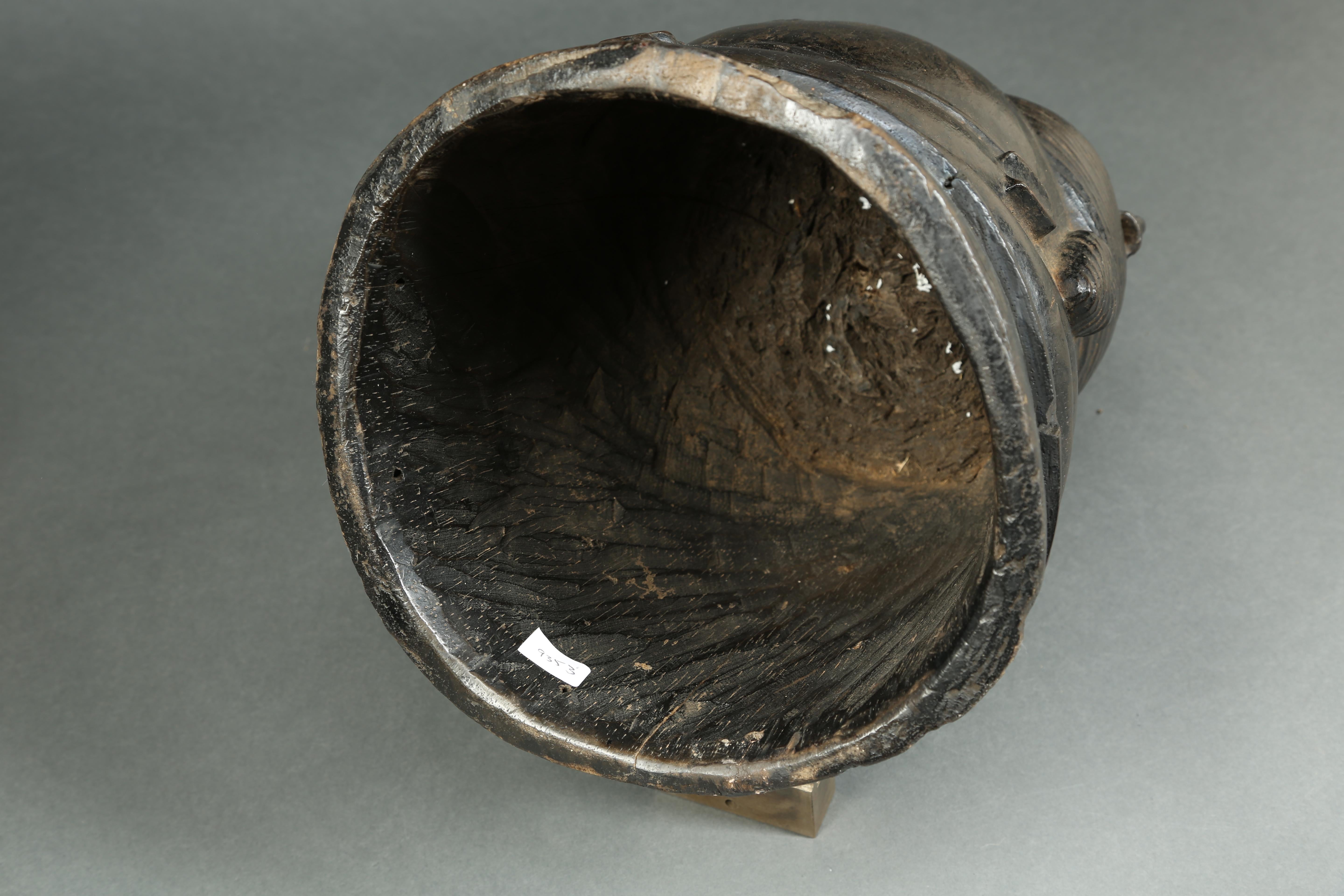 Tribal Mende Bundu Sande Society Womens Helmet Mask Sierra Leone, Africa