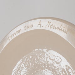 Jarrón «Acco Ivory» de Mendini X Venini, de cristal de Murano, firmado en 2010, fabricado en Italia