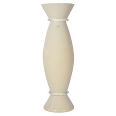 Jarrón «Acco Ivory» de Mendini X Venini, de cristal de Murano, firmado en 2010, fabricado en Italia