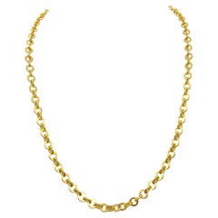 Menē Cable Link 18 Inch Chain Necklace in 24 Karat Yellow Gold
