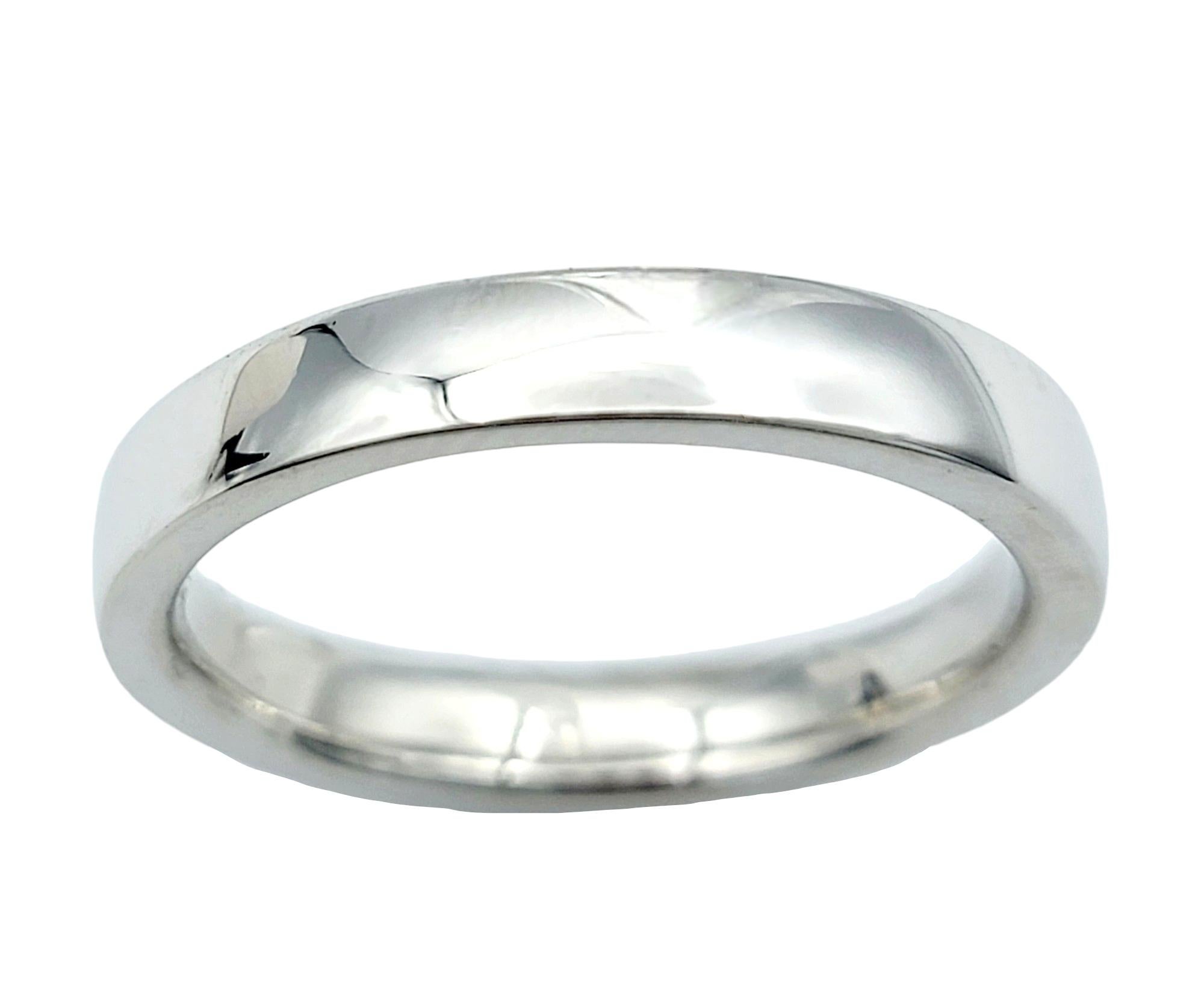 Ring Size: 11.25

This stunning Menē band ring, crafted in pure platinum, exemplifies understated elegance and sophistication. Meticulously crafted with the finest quality platinum, this ring boasts a sleek and timeless design that is perfect for