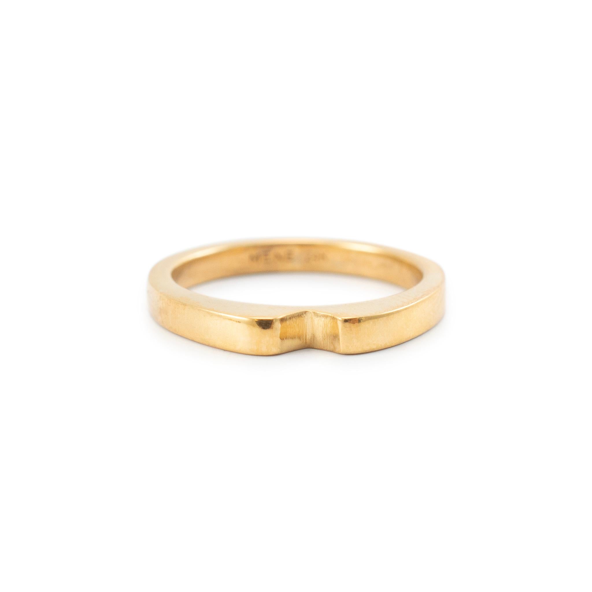 Mene His & Hers 24K Gelbgold Herzliebhaber-Ring Set 5